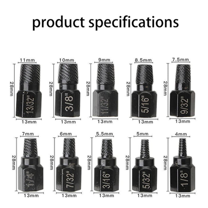 10PCS Broken Screw Remover Kit
