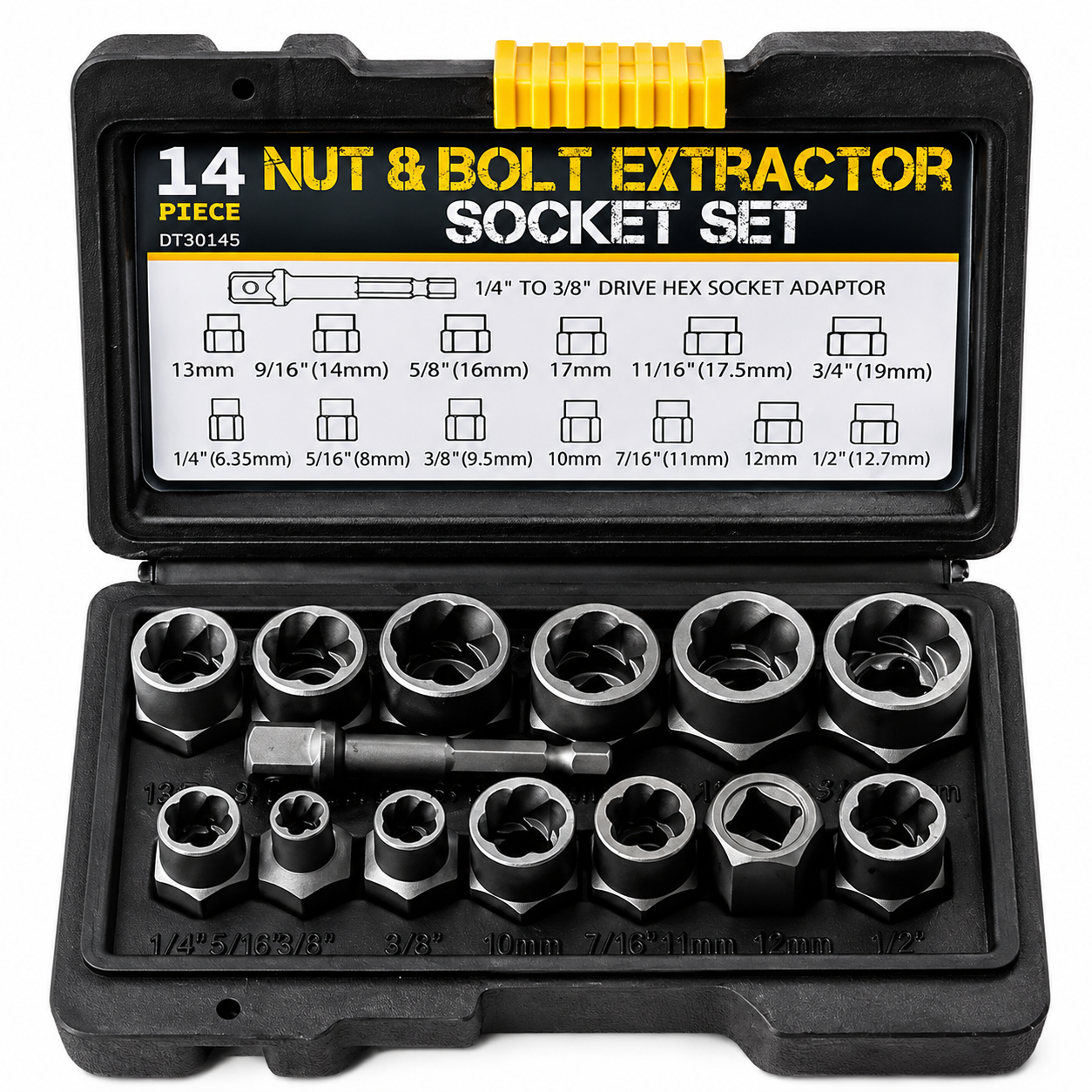 14PCS Bolt & Nut Extractor Socket Set