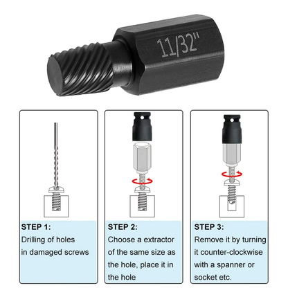 10PCS Broken Screw Remover Kit